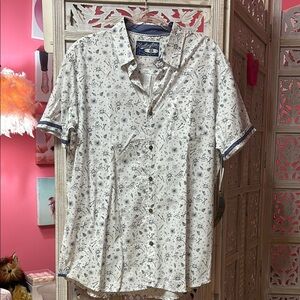 Men's Hunting BC White Short Sleeve Shirt Size: X Large